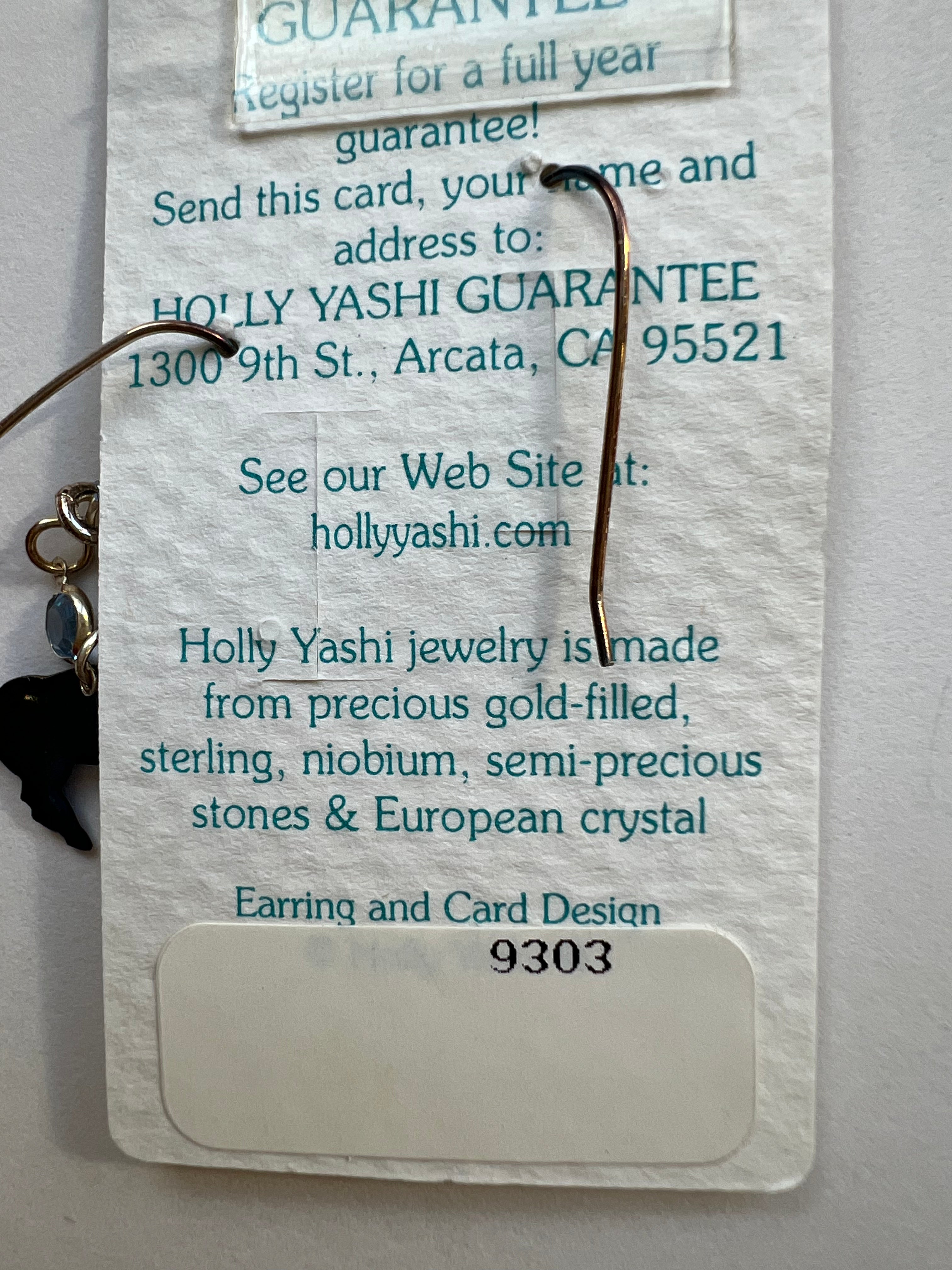 Vintage Holly Yashi Horse Dangle Earrings — Blue Niobium